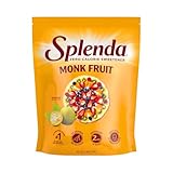 Splenda Monk Fruit Zero Calorie Plant Based Granulated Sweetener, No Erythritol, Sugar Substitute, 3.8 Oz (Pack of 1)