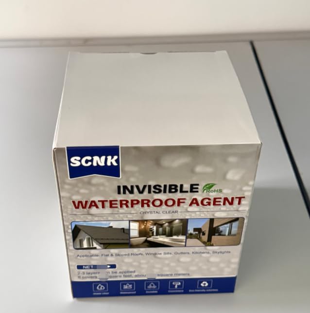 18oz Clear Waterproof Sealant Coating, Polyurethane Leak Repair Agent for Roofs, Bathrooms, Kitchens, Patios, Walls, Indoor and Outdoor Applications