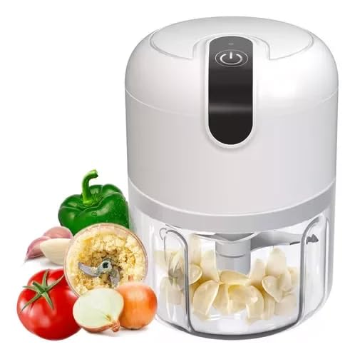 Mini Processador El&eacute;trico Moedor Carne Vegetais Alho Fruta Amendoim  Recarreg&aacute;vel USB 250ml | Amazon.com.br