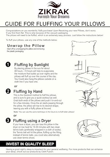 Image of Premium Cushion Fillers, Fibre Filled Inserts for Hotels and Homes, Multiple (18 x 18 inch Or 45 x 45 cm, 1, Count)