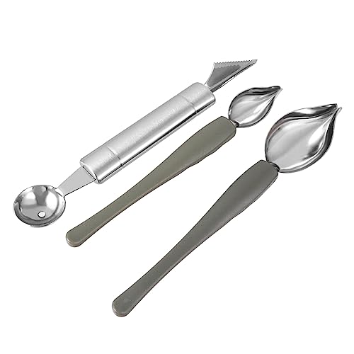 iplusmile 3pezzi Cucchiaio Per Salsa in Acciaio Strumento Per Caffè Cucchiaio Per Abbellimento Per Pittura Per Buffet e Ristoranti
