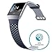 Fitbit Ionic Adidas Edition GPS Smart Watch, Ink Blue/Ice Gray/Silver Gray, One Size (S and L Bands Included)