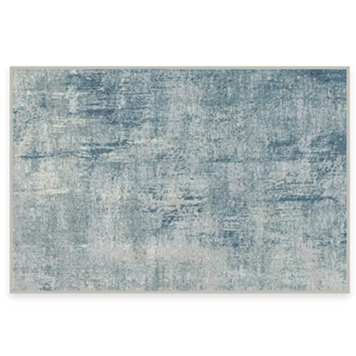 RUGGABLE Impasto Washable Rug - Perfect Modern Area Rug for Living Room, Bedroom, Kitchen & Dorm Room - Stain & Water Resistant - Durable, Pet & Child-Friendly - Slate Blue 2'x3' (Standard Pad)