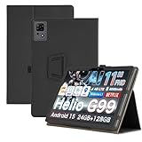 【Awubaige】For AvidPad A90S AI G99 用の 専用 For AvidPad A90S AI G99 用の ケース 11インチ 対応 保護ケース 高級PU レザー 全面保護 調節可能 衝突防止 防水防汚 薄型軽量 良い手触り長持ち スタンド機能付き (ブラック)