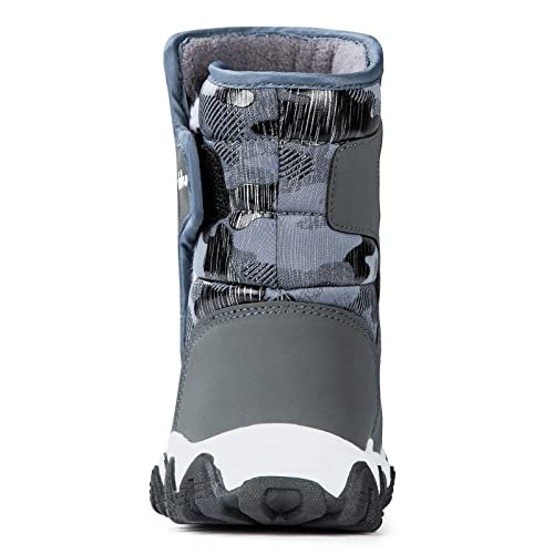 Outdoor Slip Resistant Warm Waterproof Boys Winter Snow Boots for Kids Toddler4