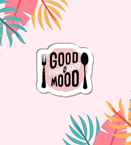 Image of Fridge Magnet Stickers Funny Quote Good Food is Good Mood Sticker for Refrigerator Decor (Pack of 1)