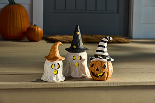 Mud Pie Witch Lantern, Black Ghost, 10" x 5" by Mud Pie - Image 2