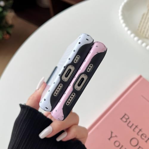 Longlayss Compatible for iPhone 15 Plus Case Cute Polka Dot Phone Case Pink by Longlayss - Used condition - Image 3