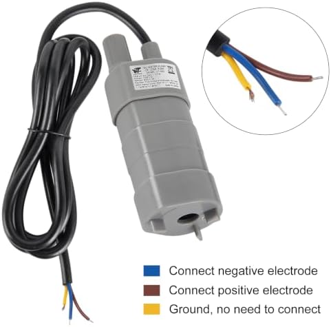 DC 24V Submersible Water Pump 5M High Head 600L/H Adjustableunder Thermal Protected Scenarios for Solar Aquariums, High-lift Direct Discharge, Bathing Machines 10L/Min — 사진 4