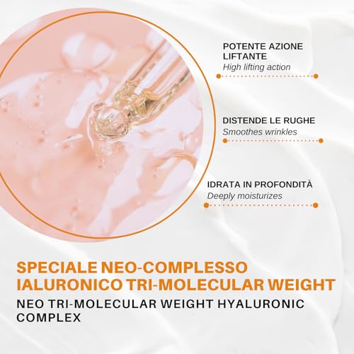 Rebel Antiage Pro Siero Antiageing | Liftante E Riempitivo | Trattamento Rughe Marcate | Con Acido Ialuronico A 3 Pesi Molecolari | Flacone Airless 30 Ml - 3