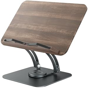 Tounee Book Stand for Reading, Adjustable Book Holder with 3...
