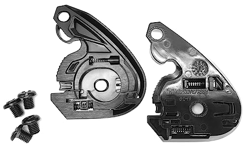 HJC I30 HJ-34 Shield Pivot Gear Plate Set - Pièce Détachée Casque Moto - Noir
