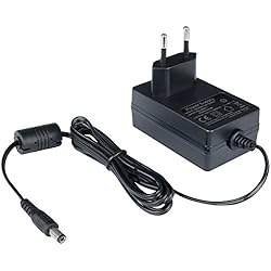 Poppstar Alimentador AC DC 12 V / 2 A (2000mA) Conector CC 5,5 mm x 2,5 mm, Cable eléctrico 150 cm, Negro