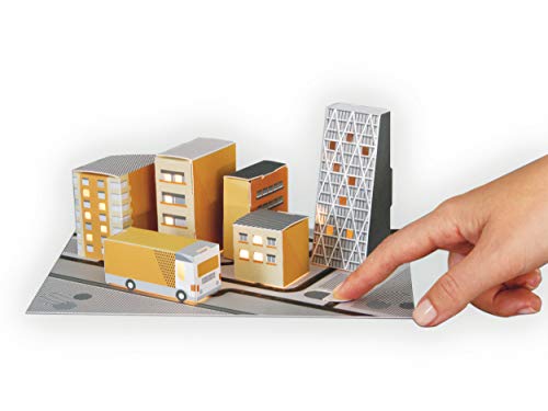 Image of Bare Conductive Electric Paint Circuit Kit - STEM Toy To Learn About Electric Circuits And Build A Paper City
