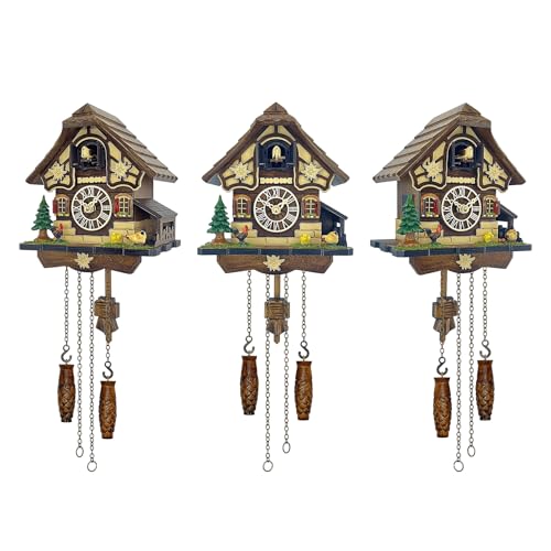 Chicken Family Cuckoo Clock – Germany Style Farmhouse Wooden Wall Clock with Rooster, Hen & Chicks – 12 Melodies, Volume Control, Night Mode – Heartfelt Gift for Mom, Kids, Loved Ones (8.1 X 22inch) by HUGE HAPPINESS - Used condition - Image 2