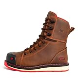 ROYER IRONBOLT Men's 8" Lace-to-Toe, Composite Toe, CSA Approved Ironworker Work Boot - Whisky Brown