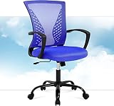 Home Office Chair Mesh Computer Chair Executive Mid Back Ergonomic Adjustable Desk Chair with Lumbar