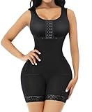 FeelinGirl Shapewear Tummy Control Plus Size Postpartum Body Shaper Butt Lifter Bodysuit for Women Body Shaper