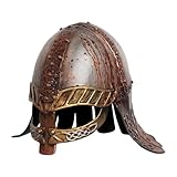 YIZITU Crociato Medievale Soldato Costume Casco Templari Cavalieri Armatura Casco Per RolePlay Halloween Cosplay Party LARP Costumi Rinascimentali Medievali