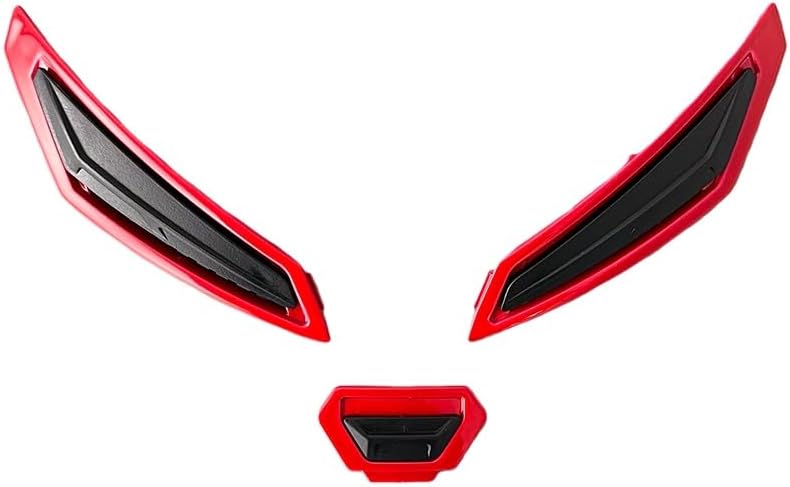 K1 Helmet Top Ventilation Replacement,Helmet Top Air Intake Accessories Compatible with K1,K1S (Black Red)
