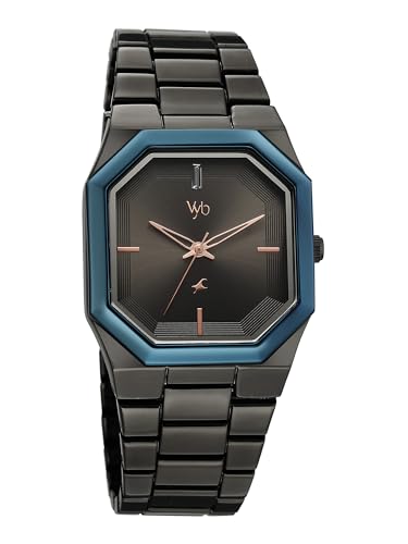 Image of Fastrack Vyb Pioneer with Quartz Analog Grey Dial Grey Alloy Strap Watch for Men - FV30048KM01W