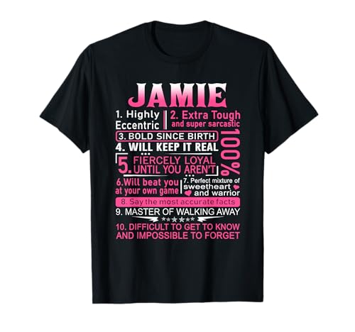 Jamie Name Shirt Personalized Jamie First Name T-Shirt