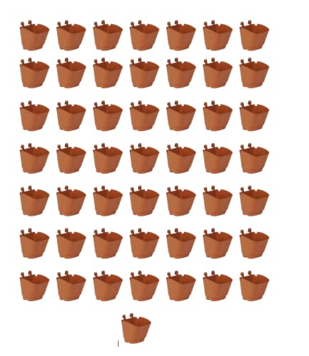 CAPPL Plastic Vertical Garden Wall Hanging Planter, Standard, Terracotta Color, (50 Pcs) (B09PDYHC92) Amazon Price History, Amazon Price Tracker