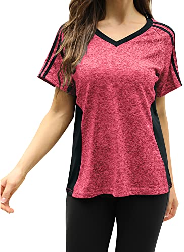 HOCOSIT-Womens-Workout-Shirts-Fast-Dry-Active-Wear-Yoga-Top-Sweat-Wcking-Clothes
