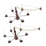 Mini lampe de plafond : modèle de lampe miniature est fait de , qui est et pour les enfants qui jouent, petite lampe