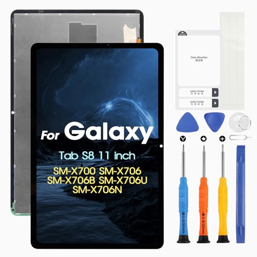 Écran pour Samsung Galaxy Tab S8 pour réparer un afficheur cassé ou tactile bloqué SM-X700