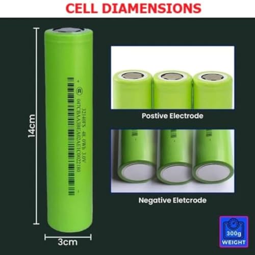 Image of LiFePO4-32140 - 3.2V 15000mAh, High-Capacity Battery for Ev, Solar, RV, and Backup Power Applications, 3C A Grade Cells -Pack of 40 pcs