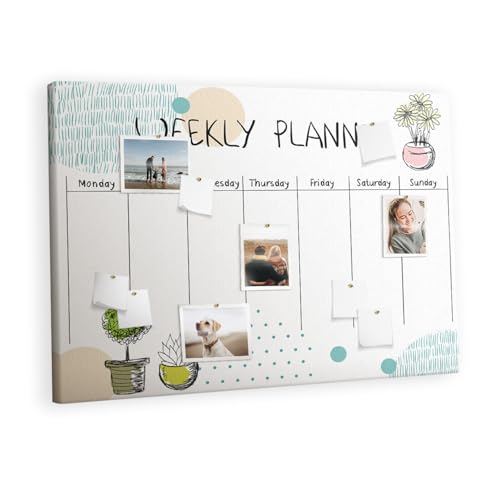 Planche en liège 120x80 contre le désordre pour bureau et organisation notes