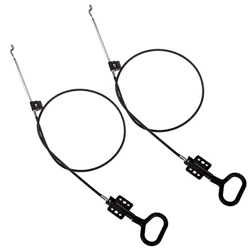 Certbuy 2 Pcs Sofa Recliner Cables D Ring Recliner Release Pull Handle Couch Recliner Release Cable, Hook Exposed Cable Length 4.75 Inch With S Tip, Total Length 36.5 Inch #TOP5