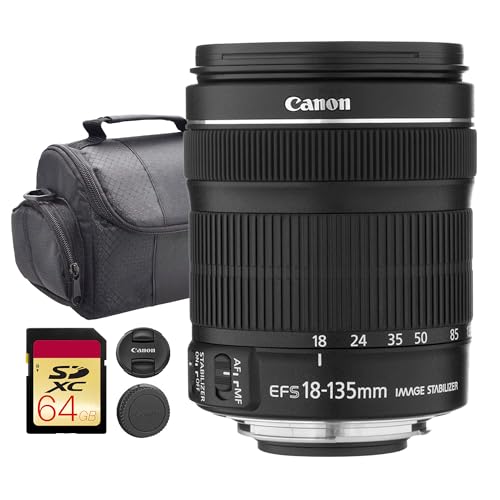 Canon EF-S 18-135mm Lens Kit with Bag and Memory