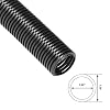 D-Line Black 43in Cable Sleeve, Flexible Wire Protector Tubing, Split Electrical Conduit, Plastic PC Cable Management Tube, Cord Sheath, TV Loom Tubing - 1.26in Diameter, 43-inch Length
