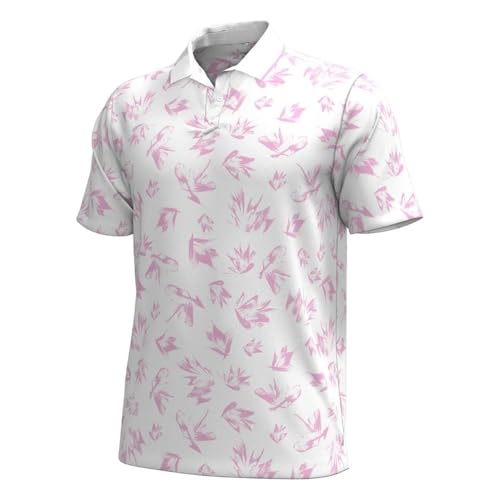 Under Armour New Men's Golf Iso-Chill Marker Bloom Polo White/Accent Large