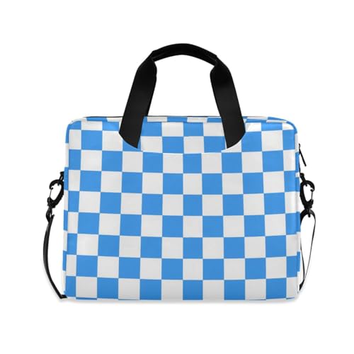 Maletín para portátil portátil 15.6" azul y blanco miniatura 1