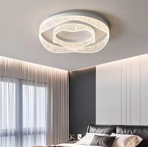 SXYSXYSXY Lámpara LED de techo de 50 cm regulable con mando a distancia, moderna y minimalista de 3000-6500 K para salón, habitación infantil, dormitorio, pasillo y cocina.,blanca