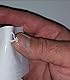 6 Stück Schalter Aufkleber Glocken Aufkleber in weiß als Klingel Glocken Symbol (RP19/1) (20 mm)