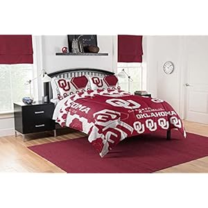 Northwest The Company NCAA Oklahoma Sooners Comforter and Sham Set, Full/Queen, Hexagon
