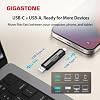 Gigastone SSD Externo USB-C 1TB Gaming iPhone15 USB3.2 Gen2 1,050MB/s USB-A&C Unidad de Estado Sólido Portátil Dual para MacBook iPad Laptop Smartphone SSD Disco Duro de Respaldo para Consola PS5 8