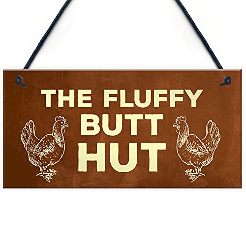 Red Ocean Funny Chicken Coop Novelty Hanging Plaques Animal Pet Gift Garden Signs Gifts