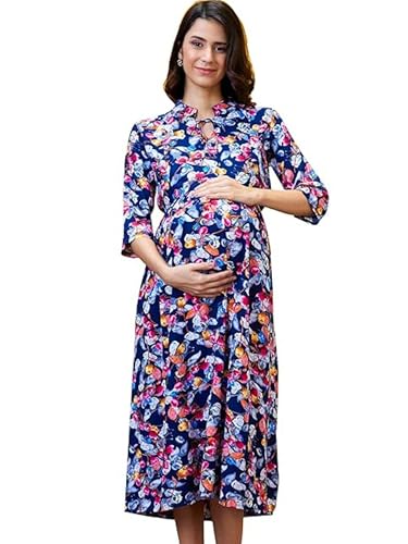 Image of AV2 Women's Rayon Relaxed Fit A Line Maternity Wear
