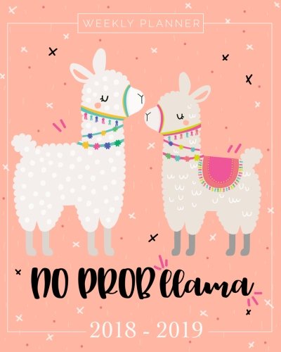 2018-2019 Planner Weekly And Monthly: Academic Calendar + Schedule Organizer and Journal Notebook | Inspirational Quotes And Llama Lettering Cover | ... July 2019 (2018–2019 Pretty Simple Planners)