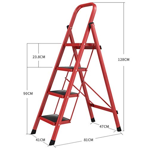 Longteng Escaleras Multifunción Al Carbono, Cubierta Plegable De Espiga De Escalera, Escalera Gruesa Multifuncional Industrial, Plegable Espesor De 6 Cm, Portátil Escalera Móvil