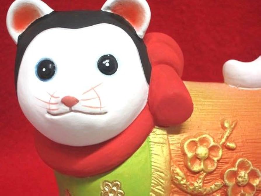 犬の置物 博多人形