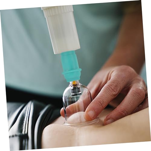 COLLBATH - Conectores de succión para ventosas, 10 piezas, repuestos duraderos para terapia de ventosas, compatibles con bombas manuales, diseño para uso en espalda, color verde miniatura 4
