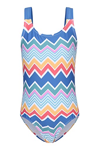 Image of Girls One Piece Swimsuits Tie Dye Bathing Suit Hawaiian Summer Swimwear for Girls 3-16 Years