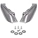 AQIMY Chrome Mid Frame Air Heat Deflectors Trim Compatible for Harley Touring Street Glide Electra Glide Road King 2009-2024 Models Without Cool Flow Fan