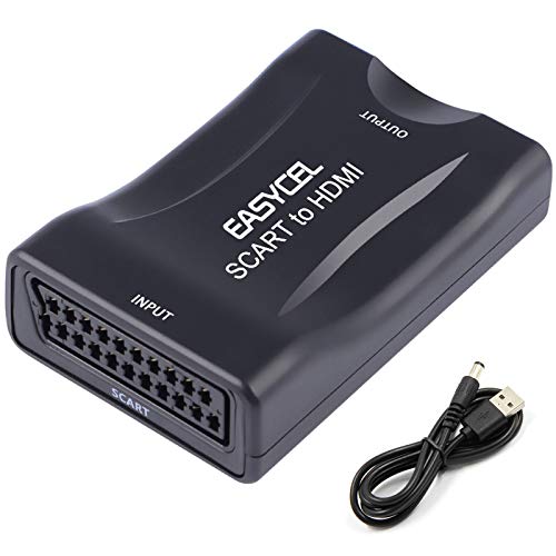 EASYCEL Adattatore da Scart a HDMI, Convertitore per Uscita Video,